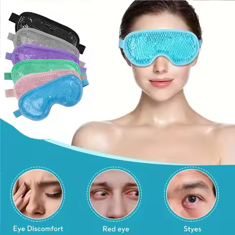Reusable Cooling Gel Hot & Cold Eye Mask Soothing Relaxing Beauty Gel Eye Mask, Sleeping Mask Face S