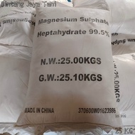 PUPUK MAGNESIUM SULPHATE 25 KG MgSO₄ / Magnesium sulfate Original/ Garam inggris 25 kg/ Pupuk tanama
