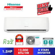[BUILT IN WIFI] Hisense 4Star / 5Star Inverter R32 Air Conditioner With Built In Wifi (CBGS) AI09CBG