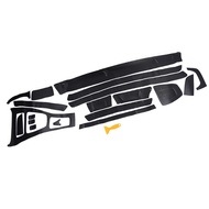 Car Interior Sticker Carbon Fiber Black Decal For BMW 3 Series E90 2005-2013 Parts Replaces Vinyl 3D Accessory