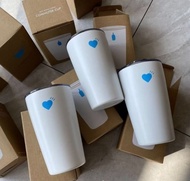 【🔥藍瓶子】BLUE BOTTLE COFFEE x HUMAN MADE 聯名款 不鏽鋼保溫咖啡杯 12oz  354ml 白色馬克杯