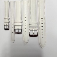 Original - Original White Leather Watch Strap 12Mm - 22Mm Watch Leather Strap