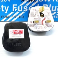 Standard 3 Pin Plug Head with Singapore Safety Mark (13Amp Fused Plug )