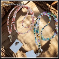 [FF] 1Pcs DIY Accessories Stylish Cute Stone Gem Mobile Phone Crossbody Straps Lanyard Beads Chain F