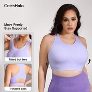 Racer Hollow Back Plus Size Sport Bra - Scoop Neck & Back Cutout Cropped Tank Top Build In Bra Camis