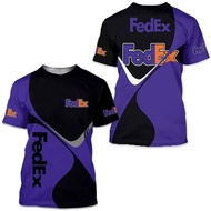 2025 FedEx 3D printed T-shirt for men and women, casual and fashionable short sleeved T-shirt top