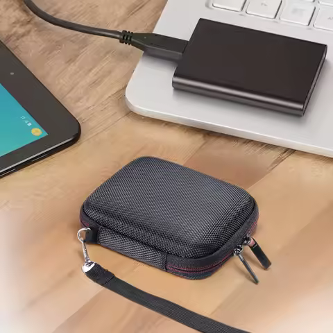 EVA Hard Carrying Case Anti-Scratch Travel Storage Bag External Hard Drive Bag for Samsung T7 Shield