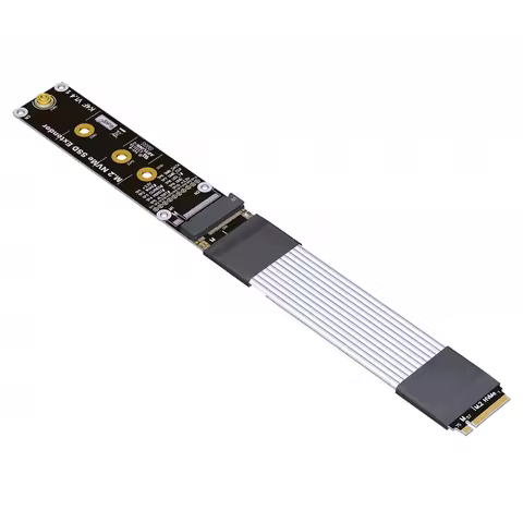 High-Speed For M.2 NVMe SSD Extension Cable PCIe 5.0 x4 Gen5 128Gbps (Max.) Lossless K44 Series Adap