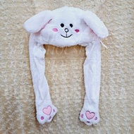 Bunny Hat Rabbit Character Moving Ear Hat White Bunny