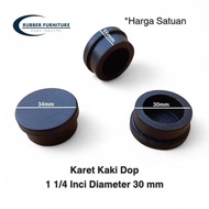 Rubber Feet Dop 1 1/ 4 inch Model POLOS Diameter 30mm Round Iron Pipe Table Chair Shelf Base/