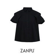 ZANPU SS26 Breathing Layer Shirt เสื้อเชิ้ตแขนกุด BL-9260202 (BLACK)