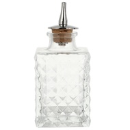 In Stock 90ml Glass Absinthe Wine Bottle Mixing Bottle Beverage Whiskey Dispenser with Lid - Cube Te