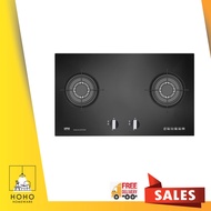 UNO UG2076TRSV 76cm 2burner Glass HOB