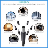KOK Flexible DC5521 to Type C Chargers Cable With Adjustable Voltages Display