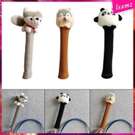 [Lsxmz] Badminton Racket Badminton Racket Grip Animal Doll Cute Decorative Anti Slip Tennis Grip Badminton