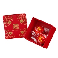 KY@🎯Lindt （lindt） Chocolate Wedding Candies Finished Product 2Gift Box Meikai Wufu Wedding Candy Box Sugar FHEA