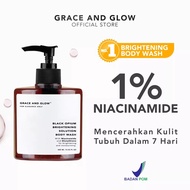 READY SIAP KIRIM -  Grace n glow body wash - GRACE &amp; GLOW Black Opium Brightening - English Pear &amp; Freesia Anti Acne Body Wash - Menjaga kelembaban kulit tubuh - Mencerahkan kulit tubuh - Meredakan inflamasi pada kulit tubuh