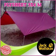 TENDA Flysheet 3X4 Meters, Tent Protector, Flysheet Waterproof 3X4 Meters, Emergency Tent 3X4 Meters