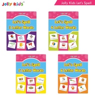 Activity Books/ Jolly Kids Let’s Spell 3, 4, 5 and 6 Letter Words Practice Books for Kids Age 3-6 Ye