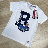 Beverly Hills Polo Club T-shirt Cotton Bear Print Round Neck Men's Short Sleeve