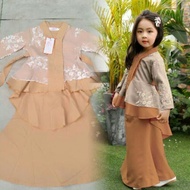 🌺 RAYA 2021 🌺 2y NUDE BROWN GOLD KEBAYA LACEY BAJU KURUNG BUDAK