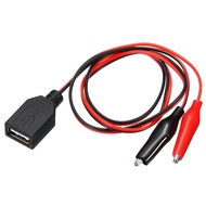 Dây Cáp Kẹp Cá Sấu 50CM Đỏ Đen - Kẹp Vào Đầu Nối Nguồn USB Cái Dây Nối Nguồn Cho Thiết Bị Điện Tử