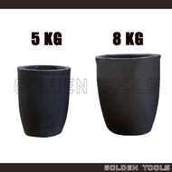 5kg / 8kg Silicone Carbide Graphite Furnace For Metal Melting Industry Gold Silver Melting Casting C