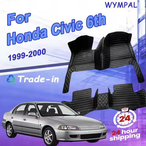 Floor Mats Car For Honda Civic 6th Ferio EJ EK EM Sedan 1999 2000 Luxury Car Floor Mats Left Or Righ