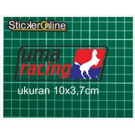 Uma racing Cutting sticker measuring 10x3.7cm