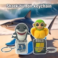 Tung Tung Tung Sahur Tralalo Shark Key Button Fidget Keychain Stress Relieving Toy B9d7