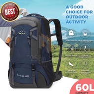Camping Backpack Waterproof Big Size 60L / Large Mountain Bag 60L