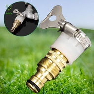 RADIV 3Pcs Universal Faucet Adapter, Brass Fittings 3-in-1 Hose Adapter, Easy Install High Pressure 