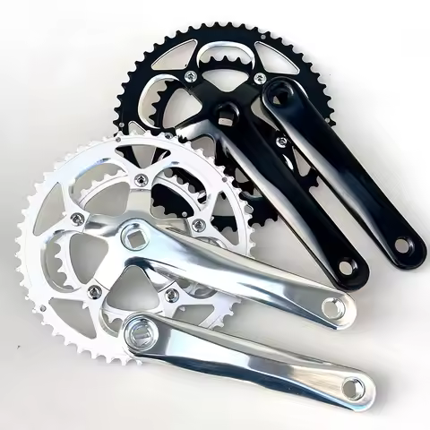 110BCD Road Bike Crankset Square Taper Hole Double Sprockets 170mm Bicycle Crank Arm 34/50T 36/52T 3