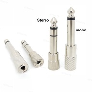 6.35mm 2/3 Pole Mono Stereo Male Plug to 3.5mm Female Jack Adapter Socket  MY27B