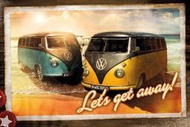 【英國進口汽車海報】VW 露營車 VW CAMPER #PH0545