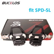 BUCKLOS SPD-SL PD-R8000 Clipless Cleats Pedals Road Bike Nylon Sealed Bearing RB Pedal Bicycle Parts