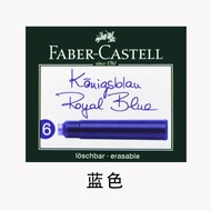 Genuine German Original Faber-Castell Disposable Ink Gall 6 Pack Blue Replaceable Ink Sac Fountain P