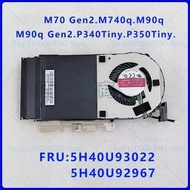 For Lenovo M740q M90q P340Tiny P350Tiny Copper Radiator Fan 5H40U93022