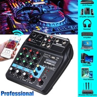 A4 Portable 4 Channels USB bluetooth Audio Mixer Record Live Studio DJ Sound Mixing Console Computer