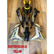 RAPIDO COVER SET Y15ZR V1/V2 EXCITER RC150-32 YELLOW COVERSET YSUKU Y15 MOTOR ACCESSORIES COVERSET