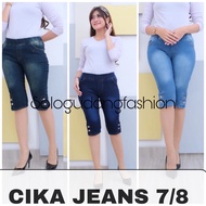 CIKA JEANS 7/8 ||JESSIE 7/8 SIDE SPLIT BUTTON JEANS