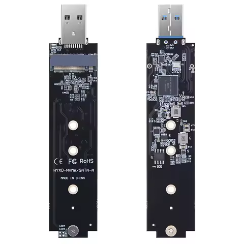 SSD Adapter B+M Key/M Key M.2 SSD SATA/NVMe To USB 3.1 Adapter 10Gbps USB3.1 Gen 2 Expansion Board f