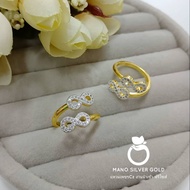 แหวนเพชรcz รุ่นฟรีไซส์ แหวนทองเคลือบแก้ว 0241 หนัก 1 สลึง แหวนทองเคลือบแก้ว ทองสวย แหวนทอง แหวนทองชุบ แหวนทองสวย  แหวน