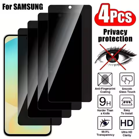 1-4PCS Anti-SpyTemered Glass For Samsung S26 Ultra S25 S24 Ultra S26 S24 S23 S21 S22 S10e S20 FE Ant