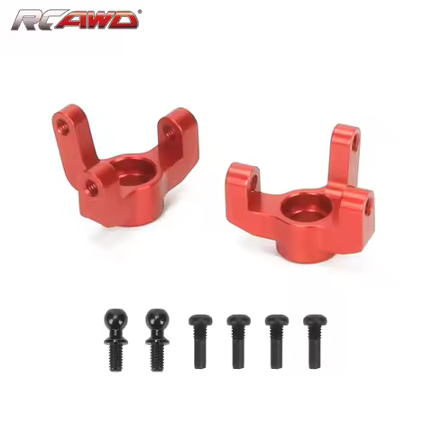 RCAWD full alloy Spindle & Hub Set: Mini-T 2.0, Mini-B for Losi 1/16 mini-B 1/18 mini-T 2WD RC car u