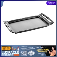 [sgstock] Staub Cast Iron 18.5 x 9.8-inch Plancha/Double Burner Griddle, Made in France - [] []