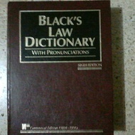 kamus Hukum bahasa Inggris ( Black Law Wit Pronunciations) buku Import