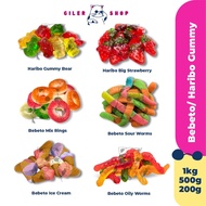 Haribo Gummy Bebeto Gummy Jelly Candy Sour Gummy Bulk Gummy 1kg 500g 200g