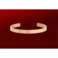 Hong Kong Cartier Cartier Counter Daigou Small Ticket 18K Rose Gold LOVE Open Bracelet B6032616