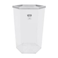ถังขยะหกเหลี่ยม เรืองวา RW9271 56 ลิตร สีใส (223554)